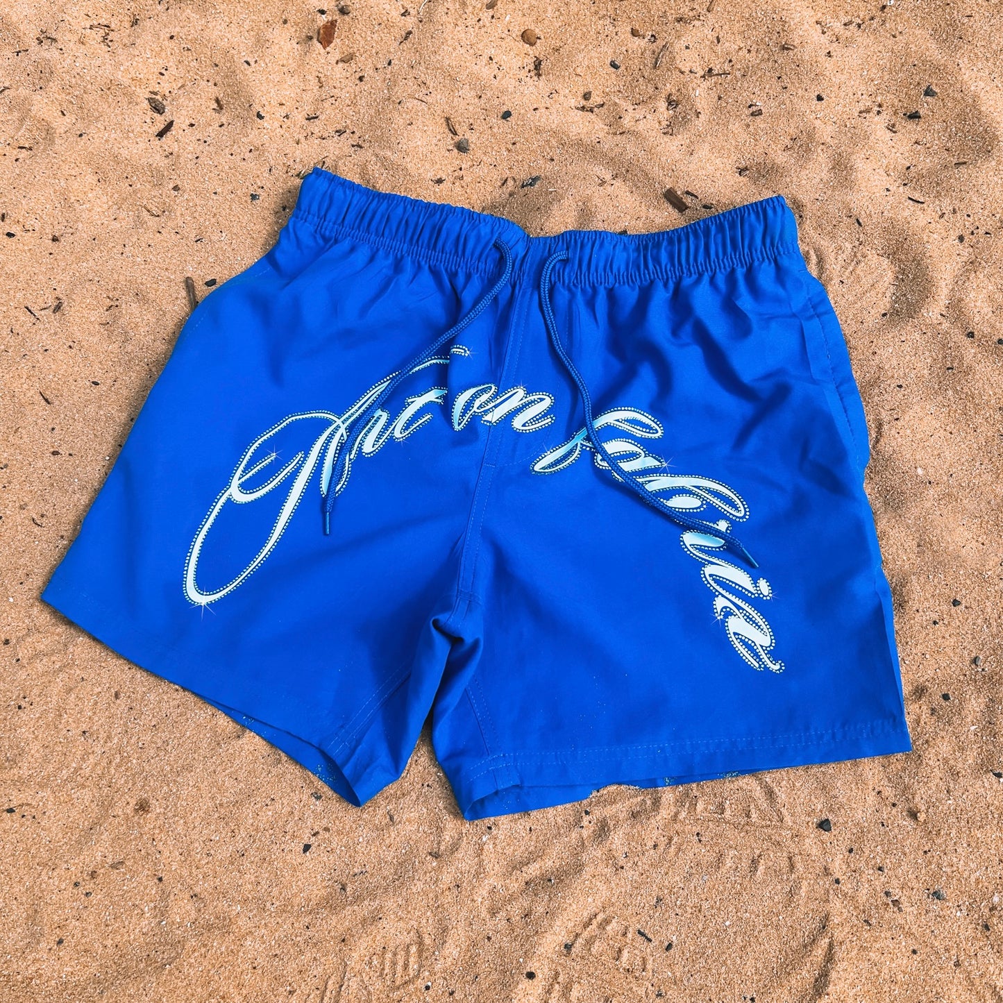 SOLD OUT - BLUE GENUINE SWAROVSKI CRYSTAL BOARDSHORTS
