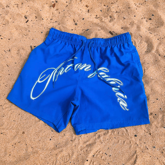 SOLD OUT - BLUE GENUINE SWAROVSKI CRYSTAL BOARDSHORTS